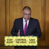 Handout photo issued by 10 Downing Street of Deputy Chief Medical officer Jonathan Van-Tam speaking during a media briefing in Downing Street, London, on coronavirus (COVID-19). Pic: PA