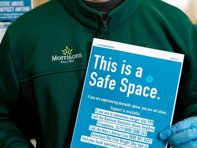 Morrisons is the first supermarket to offer a safe space where victims of domestic abuse can contact support services.