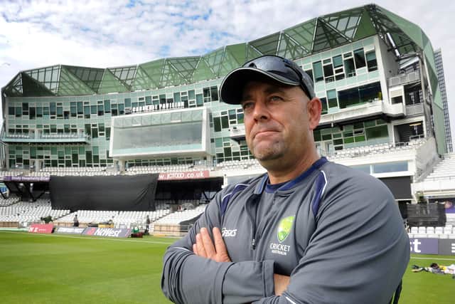 SECOND HOME: Darren Lehmann, pictured during a return to Headingley as head coach of Australia. Picture: Steve Riding.