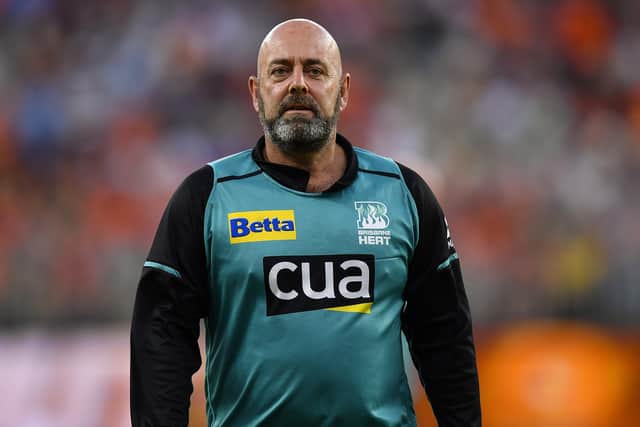 BACK IN THE GAME: Darren Lehmann, as coach of Brisbane Heat during this year's Big Bash in January. Picture: Stefan Gosatti/Getty Images)