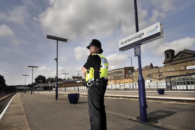 British Transport Police has been patrolling stations such as Scarborough in North Yorkshire in the hopes of intercepting people carrying drugs as part of county lines dealing