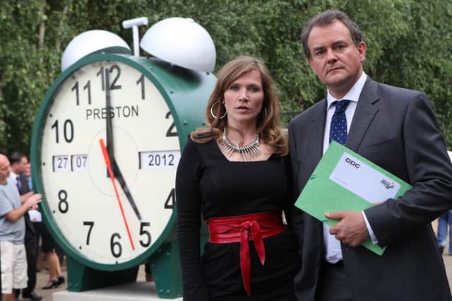 Jessica Hynes as Siobhan and Hugh Bonneville as Ian in Twenty Twelve, one of many BBC Four hits. Picture: PA Photo/BBC.