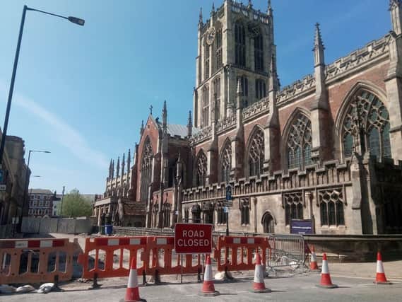 South Churchside has been closed off for roadworks