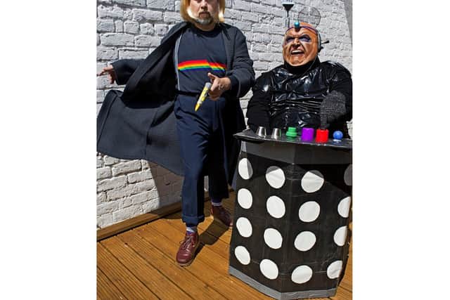 The pair dress up as characters from Doctor Who