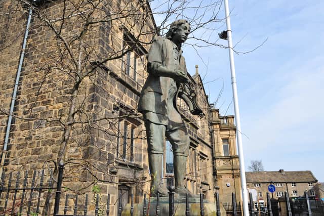 Statue of Thomas Chippendale, born in Otley 1718.
 Picture Gerard Binks