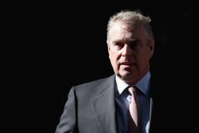 Prince Andrew, Duke of York leaves the headquarters of Crossrail at Canary Wharf on March 7, 2011 in London, England. Prince Andrew is under increasing pressure after a series of damaging revelations about him surfaced, including criticism over his friendship with convicted sex offender Jeffrey Epstein, an American financier.  (Photo by Dan Kitwood/Getty Images)
