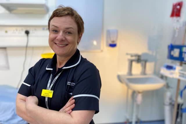 Val Parkin has been working at Barnsley Hospital for 15 months, having previously been based in Sheffield.