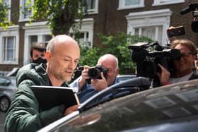 Prime Minister Boris Johnson's senior aide Dominic Cummings leaves his north London home, as lockdown questions continue to bombard the Government after it emerged that he travelled to his parents' home despite coronavirus-related restrictions.