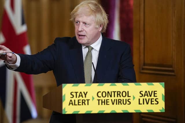 Boris Johnson defended Dominic Cummings at a 10 Downing Street press conference.