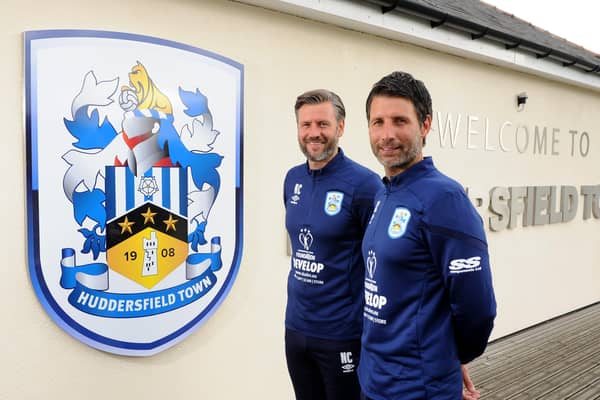 10th September 2019....     Huddersfield Town new management team Nicky and Danny Cowley announced at a press conference at the teams training complex after joining from Lincoln City.  Picture Tony Johnson