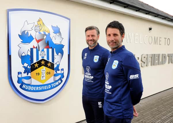 10th September 2019....     Huddersfield Town new management team Nicky and Danny Cowley announced at a press conference at the teams training complex after joining from Lincoln City.  Picture Tony Johnson