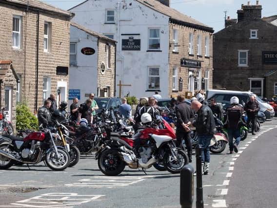 Pictured, holiday makers enjoy the warm and sunny bank holiday in the Wensleydale market town of Hawes on Monday May 25 2020. Photo credit: other