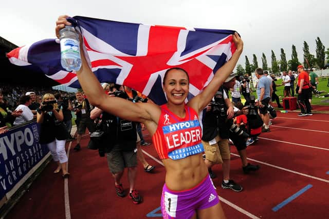 Great Britain's Jessica Ennis celebrates her victory in the Heptathlon during the 2012 Hypo-Meeting at the Mosle Stadium, Gotzis, Austria. (Picture:  John Giles/PA Wire)