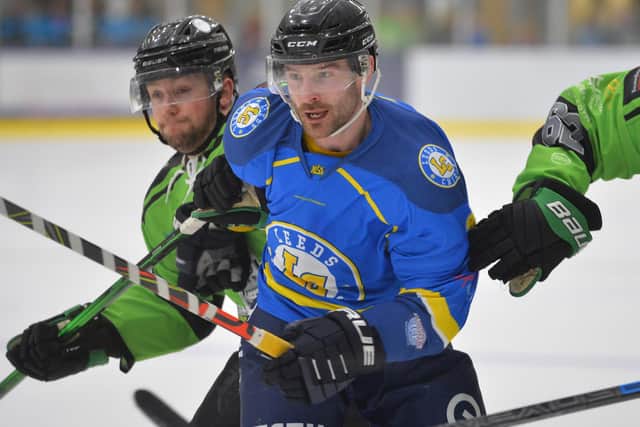 Player-coach Sam Zajac had to learn quickly on the job during Leeds Chiefs' debut season in NIHL National. Picture: Dean Woolley,