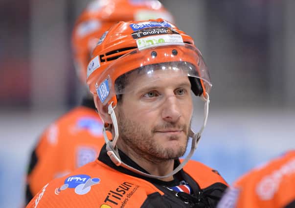 BACK FOR MORE: Sheffield Steelers' captain Jonathan Phillips has signed up for a 15th season wioth the Elite League club. Picture courtesy of Dean Woolley.