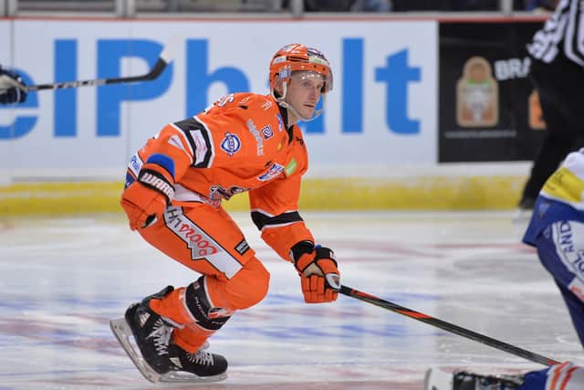 RECORD-BREAKER: Sheffield Steelers' captain, Jonathan Phillips. Picture courtesy of Dean Woolley.