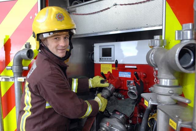 Tom Cowan, pictured during his post-football career as a fireman back in 2008. Picture: Chris Lawton
