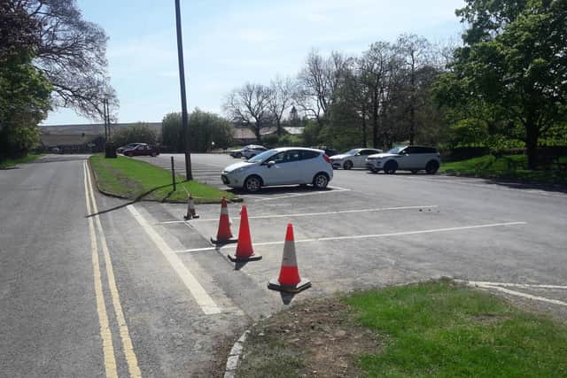 Drivers ignored barriers to park in the closed car park