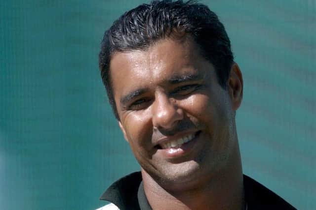 Waqar Younis was outfoxed by Martyn Moxon in 1991 (Picture: PA)