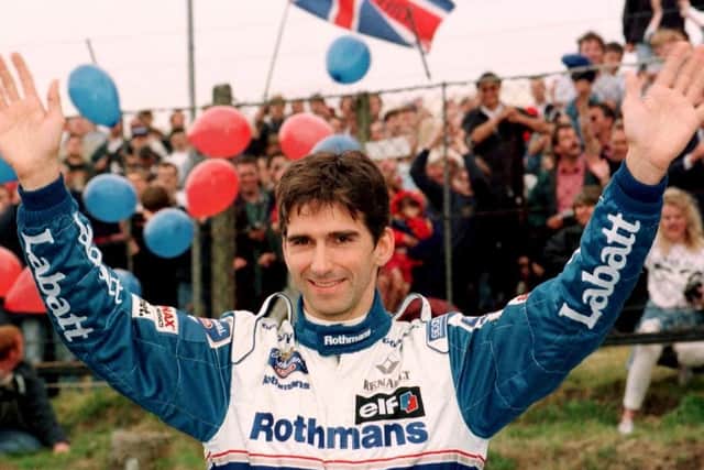 File photo dated 09-07-1996 of Williams Grand Prix driver Damon Hill. PA Photo. Issue date: Friday May 29, 2020. Williams has announced it is considering selling the Formula 1 team after a dip in the company’s financial results. See PA story AUTO Williams.  Photo credit should read Tim Ockenden/PA Wire.