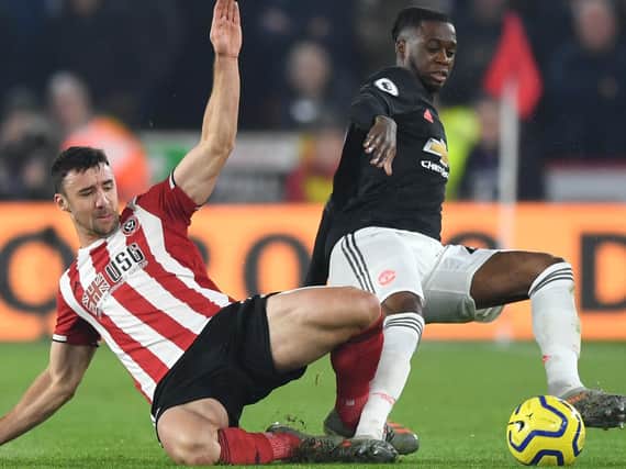 Sheffield United are due to play Manchester United when the 2019/20 Premier League season resumes. Picture: Getty Images