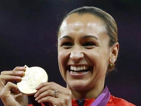 Dame Jessica Ennis-Hill, pictured with her gold medal for the heptathlon at the London 2012 Olympics. She said about Tobias Weller's courageous challenge: "I have been following your story and I just want to say I think you are absolutely incredible. What a challenge you've taken on."