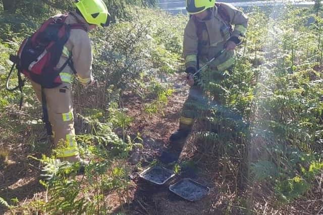 The disposable barbecues were found at Cod Beck Reservoir near Northallerton