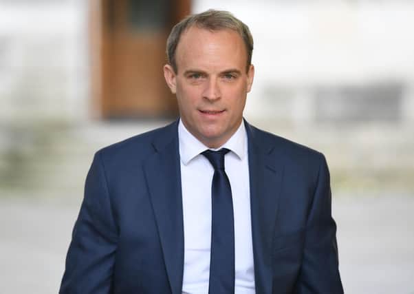 Foreign Secretary Dominic Raab has said it is a “sensitive moment” as Britain eases lockdown measures – but the country has to transition. Photo: Stefan Rousseau/PA Wire