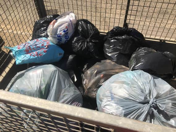 Around 20 bags of rubbish were collected