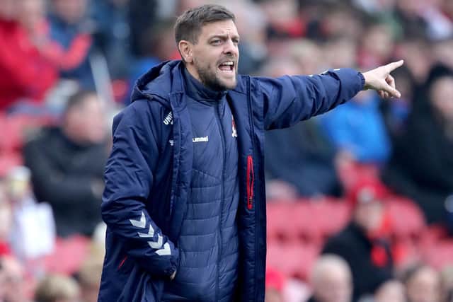 BACK ON IT: Middlesbrough manager Jonathan Woodgate. Picture: Richard Sellers/PA