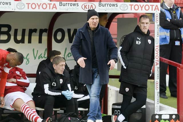 Barnsley manager Gerhard Struber is keen for the Championship season to be settled on the pitch. Picture: Dean Atkins.