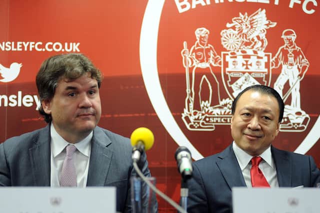 CONCERNS: Barnsley FC joint-chairmen Paul Conway and Chien Lee. Picture: Scott Merrylees
