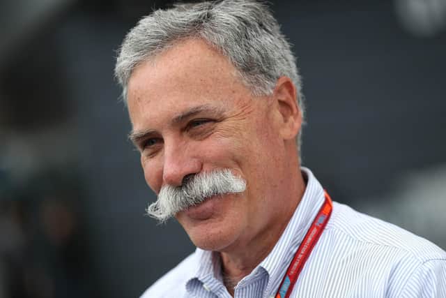 Delighted: F1 chief Chase Carey.