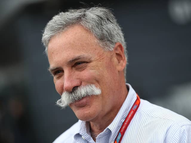 Delighted: F1 chief Chase Carey.