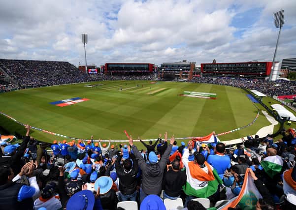 Venue: Lancashire's Old Trafford cricket ground will host the second and third Tests when England take on West Indies. Unfortunately, crowds won't be present.  (Photo by Gareth Copley-IDI/IDI via Getty Images)