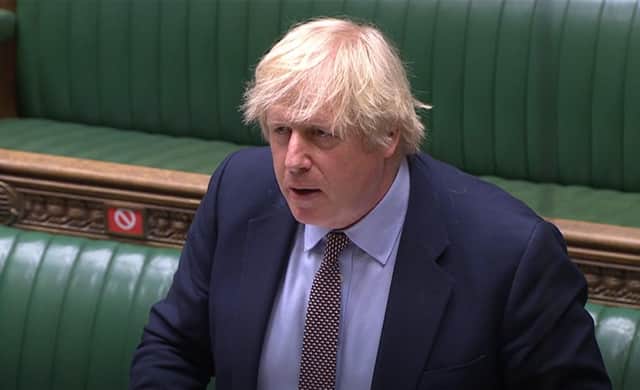 Prime Minister Boris Johnson speaks during Prime Minister's Questions in the House of Commons, London. Picture: House of Commons/PA Wire