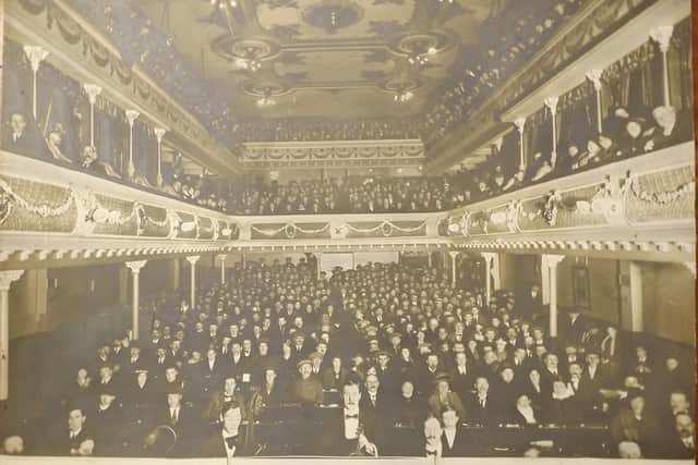 The audience at the City Varieties Music Hall c.1900