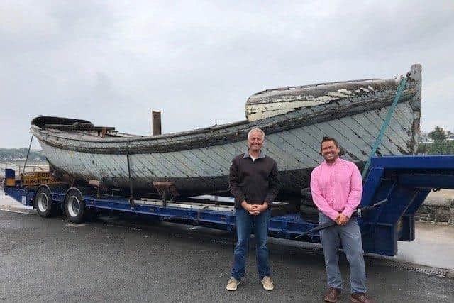 Two of the new boat owners, Rob Braddick (left) and Simon Morris. Picture: SWNS