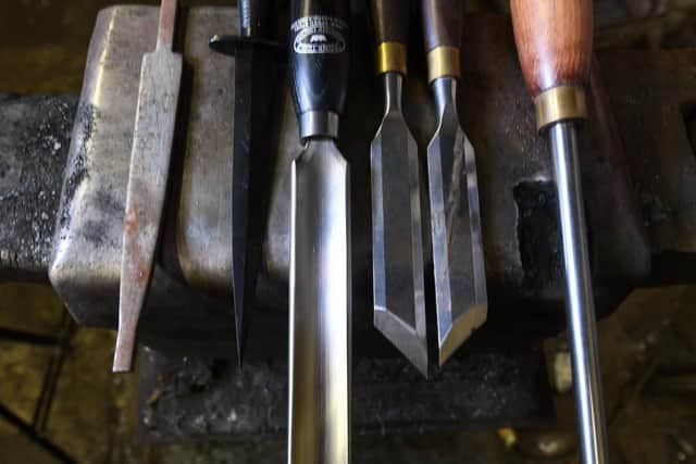 Some of the tools Andy Cole makes at Portland Works