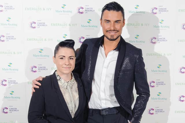 X-Factor contestants Lucy Spraggan and Rylan Clark in 2012. Picture: Dominic Lipinski/PA.