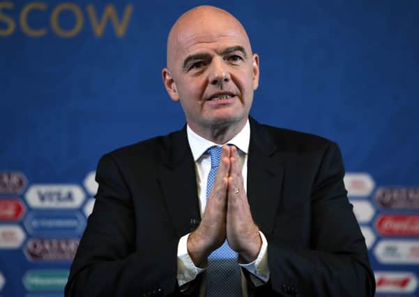 Concerns: FIFA president Gianni Infantino. Picture: PA
