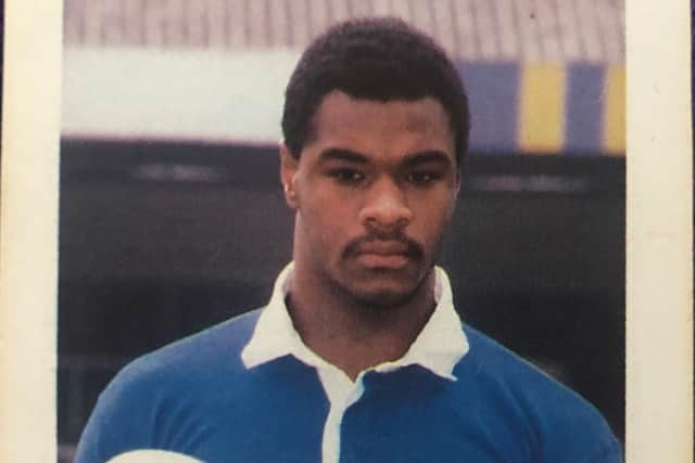 Errol Johnson pictured when he was a Leeds RL  player