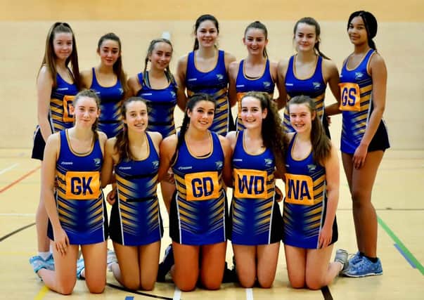 Fundraisers: Members of Leeds Rhinos Netball Under-15s squad who helped raise money for the NHS.