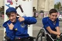 Nick Smith: Right, a wheelchair sprinter at Leeds City Athletics Club.