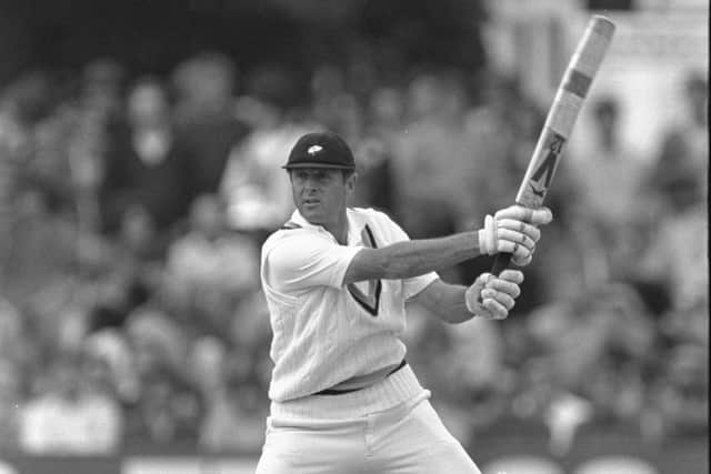 In his heyday : Geoff Boycott in action for Yorkshire.  Picture:  Adrian Murrell/Allsport UK