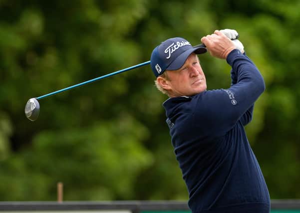 Familiar face: Ryder Cup golfer Jamie Donaldson in action at the 2020 Pro Tour at Cleckheaton Golf Club.
 Picture Bruce Rollinson