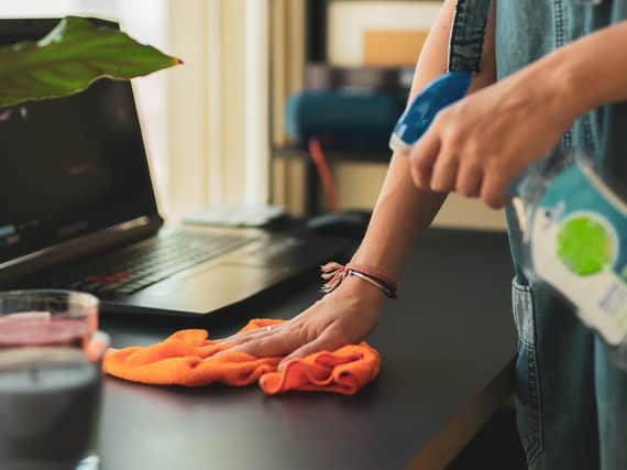The UK Government and Irelands Health Service Executive (HSE) recommend householders clean and disinfect frequently touched objects and surfaces. Picture: PA/iStock