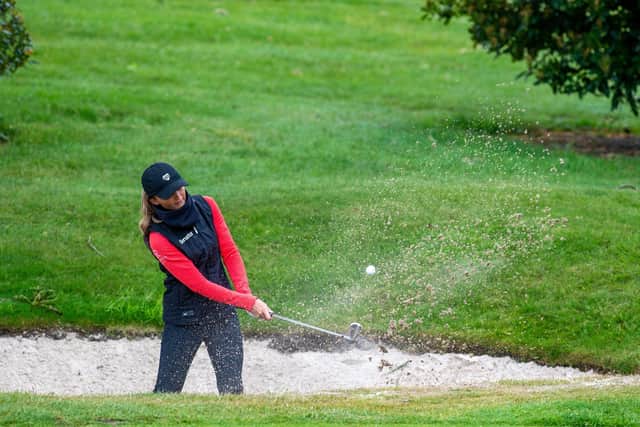 Sophie Lamb at the 5th hol, 
2020protour at Cleckheaton Golf Club.
 Picture Bruce Rollinson