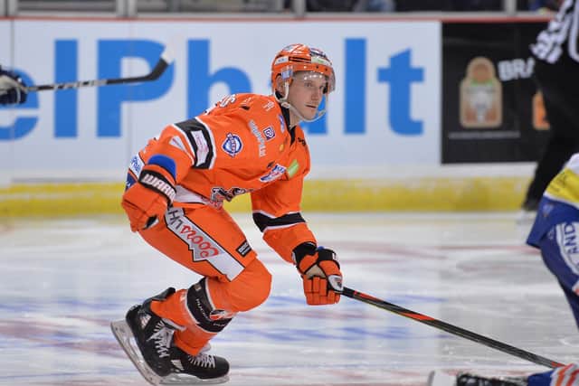 Captain Jonathan Phillips was confirmed as returning to the Sheffield Steelers last month. Picture courtesy of Dean Woolley.