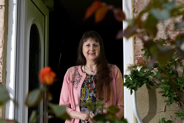 Cathy Haigh who suffers from Charles Bonnet Syndrome, pictured at her home at Harrogate.Picture by Simon Hulme